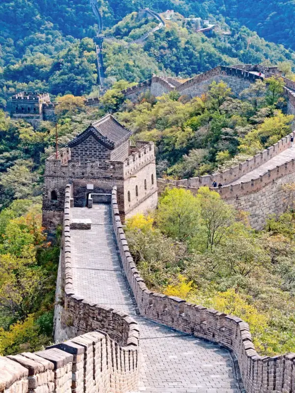 Toboggan slide in China - slide down the Great Wall of China