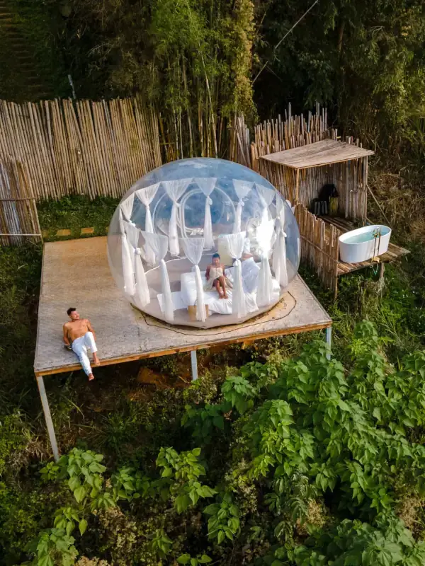 Anantara Golden Triangle Elephant Camp Resort in Chiang Rai, Thailand - Jungle Bubble Lodge