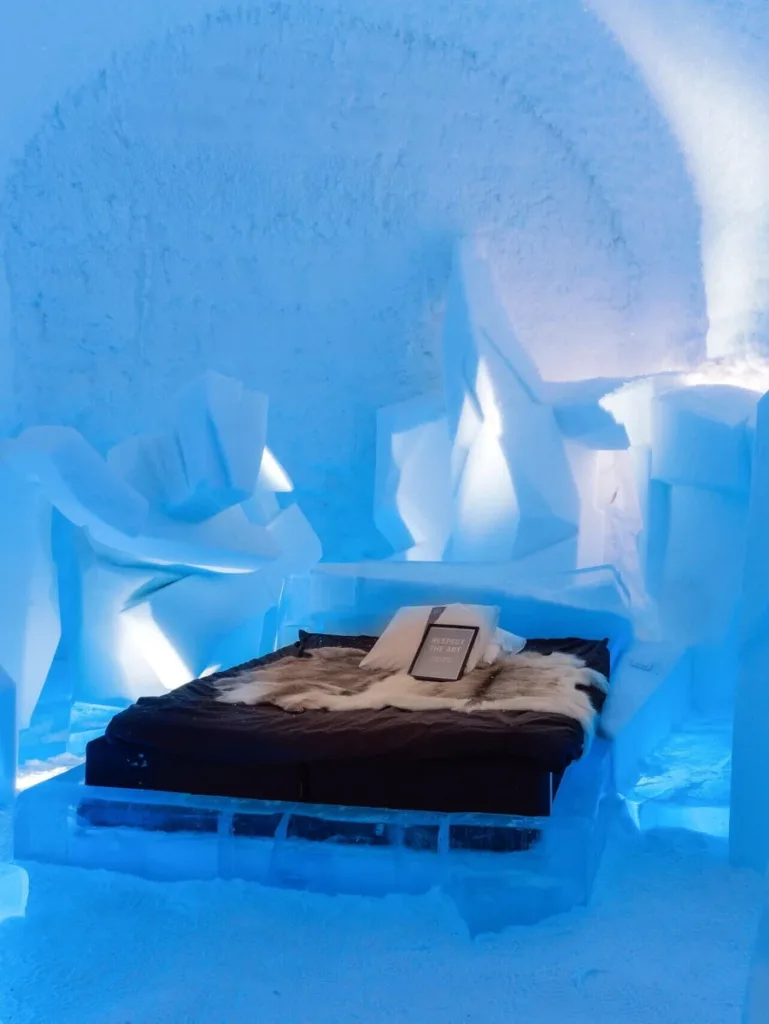 what is it like to sleep in a snow hotel